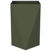 vidaXL Planter 2 pcs Olive Green 50 x 50 x 75 cm Steel