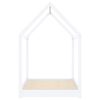 vidaXL Kids Bed Frame White Solid Pine Wood 90x200 cm