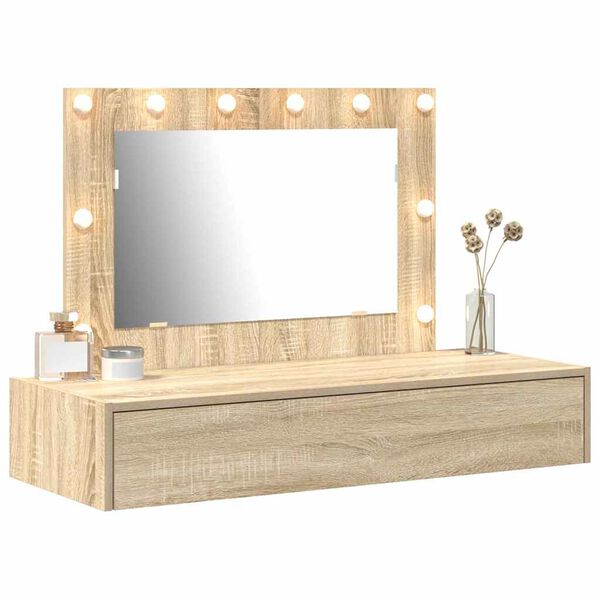 vidaXL Dressing Table Brown 100 x 40 x 70 cm Engineered Wood