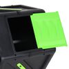 vidaXL Tumbling Composter Dual Chamber 88x60x74 cm 210 L Polypropylene