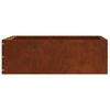 vidaXL Lawn Edging 6 pcs Rusty 40 x 40 x 13 cm Weathering Steel