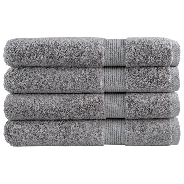 vidaXL Premium Sauna Towels SOLUND 4pcs Grey 80x200cm 600gsm