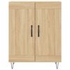 vidaXL Highboard Sonoma Oak 69.5x34x180 cm Engineered Wood