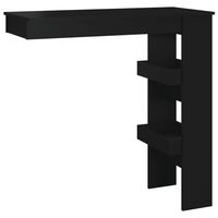 vidaXL Wall Bar Table Black 102x45x103.5 cm Engineered Wood