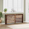 vidaXL Radiator Cover Old Wood 175x20x82 cm Engineered Wood