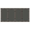 vidaXL Garden Table with Glass Top Brown 190x90x75 cm Poly Rattan