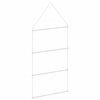 vidaXL Saddle Pad Rack Silver Stainless Steel