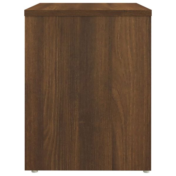 vidaXL Bed Cabinet Brown Oak 40x30x40 cm Engineered Wood