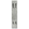 vidaXL Wall-Mounted Coat Rack Concrete grey 20 x 1.5 x 100 cm