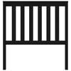 vidaXL Bed Headboard Black 96x6x101 cm Solid Wood Pine