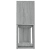 vidaXL Book Cabinet Grey Sonoma 100x24x63 cm Engineered Wood