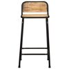 vidaXL Bar Stools 4 pcs 46x35.5x80 cm Solid Wood Rough Mango