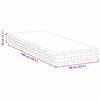 vidaXL Mattress White and Grey 90 x 200 cm Bonell Spring