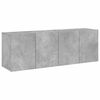 vidaXL 2 Piece Wall-mounted TV Cabinet Set Concrete Grey 60x30x41 cm