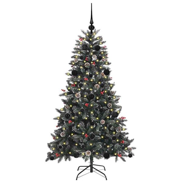 vidaXL Artificial Christmas Tree with 150 LEDs with Stand Green 150 cm