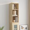 vidaXL Wall Cabinet Sonoma Oak 34.5x32.5x90 cm Engineered Wood