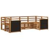 vidaXL Outdoor Sofa Set 6 pcs Natural Solid Acacia Wood