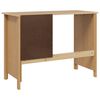 vidaXL Desk with Drawers with Drawer Hill Honey Brown 100 x 45 x 74 cm
