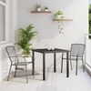 vidaXL Garden Dining Set 5 pcs Anthracite Steel