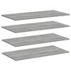 vidaXL Wall Shelves 4 pcs Grey Sonoma 80x40x1,5 cm Engineered Wood