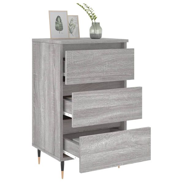 vidaXL Bedside Cabinets 2 pcs Grey Sonoma 40x35x69 cm Engineered Wood