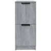 vidaXL Sideboards 2 pcs Grey Sonoma 30x30x70 cm Engineered Wood