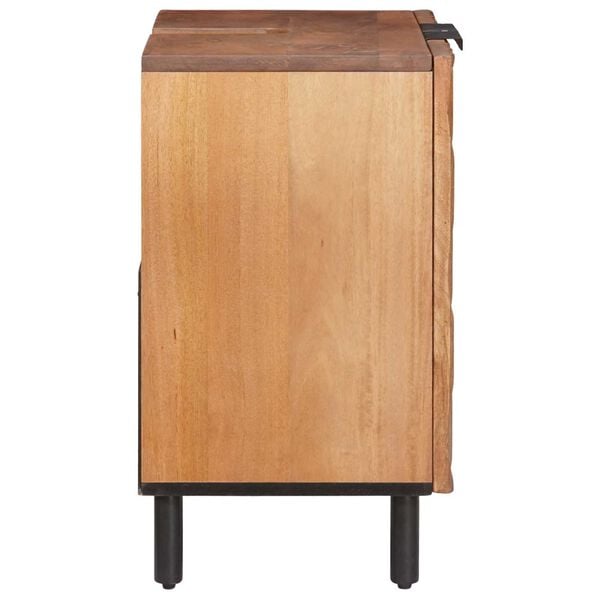 vidaXL Bathroom Sink Cabinet Brown 62 x 33 x 58 cm Solid Mango Wood