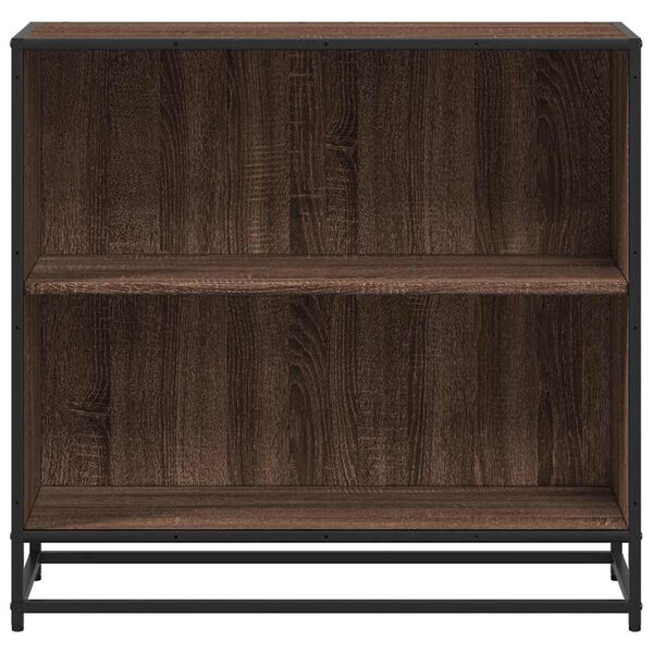 vidaXL Book Cabinet Brown Oak 80.5x35x76 cm Engineered Wood