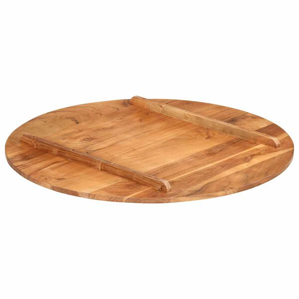 vidaXL Table Top Solid Wood Acacia Round 15-16 mm 80 cm