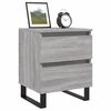vidaXL Bedside Cabinet Grey Sonoma 40x35x50 cm Engineered Wood