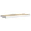 vidaXL Floating Wall Shelves 4 pcs Oak and White 60x23.5x3.8 cm MDF