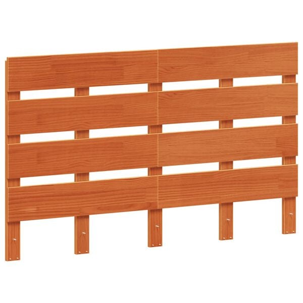 vidaXL Headboard Wax Brown 120 cm Solid Wood Pine