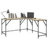vidaXL Desk Sonoma Oak 149x149x75 cm Engineered Wood