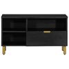 vidaXL TV Cabinet Black 80x33x46 cm Engineered Wood