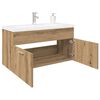 vidaXL Sink Cabinet with Built-in Basin Artisan Oak Engineered Wood