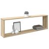vidaXL Wall Cube Shelf 4 pcs Sonoma Oak 100x15x30 cm Engineered Wood