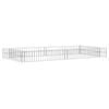 vidaXL Gabion Raised Bed | Silver | Galvanised steel | Large | Heavy Duty