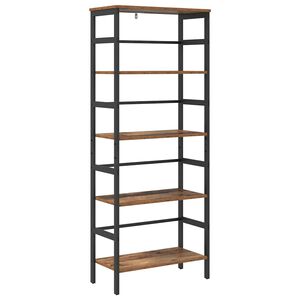 vidaXL Bookshelf 4-Tier 60 x 29.5 x 149 cm Engineered Wood Old Wood