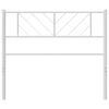 vidaXL Metal Headboard White 90 cm