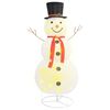vidaXL Snowman Figure | White | Fabric | Large | Christmas Snowman Figure
