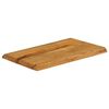 vidaXL Table Top 60x40x2.5 cm Live Edge Solid Wood Mango