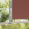 vidaXL Patio Retractable Side Awning 120x300 cm Brown