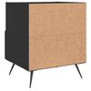 vidaXL Bedside Cabinets 2 pcs Black 40x35x47.5 cm Engineered Wood