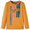 Kids'T-shirt with Long Sleeves Dark Ochre 92