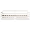 vidaXL Daybed with Drawers without Mattress White 90x200 cm Solid Wood