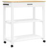 vidaXL Kitchen Trolley MONZA 84x40x88.5 cm Solid Wood Pine