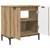 vidaXL Bathroom Sink Cabinet with Door Artisan Oak 60.5 x 33.5 x 61 cm