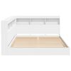 vidaXL Bookcase Bed with Headboard White 140 x 200 cm Engineered wood