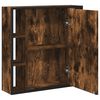 vidaXL Bathroom Mirror Cabinet Smoked Oak 60x16x60 cm Engineered Wood