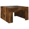 vidaXL Coffee Table with Infinity LED Smoked Oak 50x50x30 cm